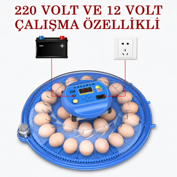 52 Yumurta Kapasiteli Tam Otomatik Kuluçka Makinesi