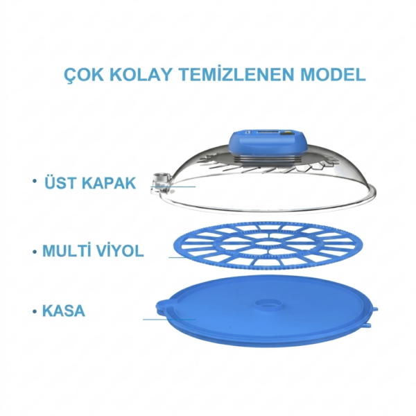 52 Yumurta Kapasiteli Tam Otomatik Kuluçka Makinesi